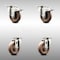 Service Caster 4 Inch 316SS High Temp Glass Filled Nylon Top Plate Caster Lock Brakes SCC, 2PK SCC-SS316TTL20S414-GFNSHT-2-S-2 - alternate 1